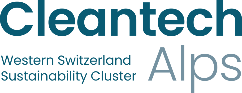 Logo CleantechAlps, die Plattform zur Förderung von Nachhaltigkeit und Cleantech in der Westschweiz.