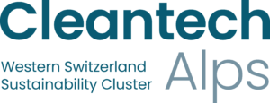 Logo CleantechAlps, la Plateforme de promotion de la durabilité et des cleantech en Suisse occidentale.