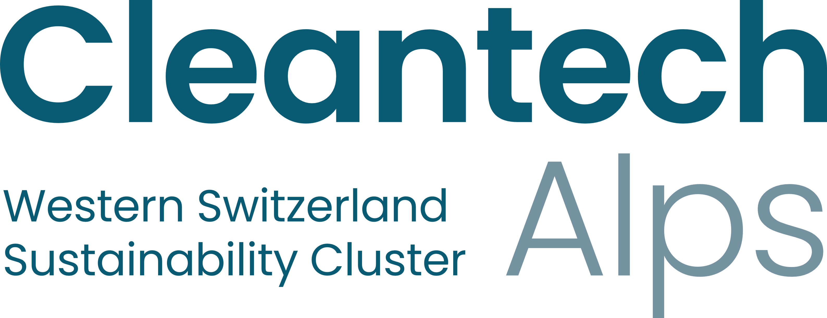 Logo CleantechAlps, la Plateforme de promotion de la durabilité et des cleantech en Suisse occidentale.